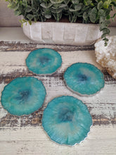 Coasters #31- Agate Epoxy set of 4 - Sold