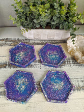 Coasters #23- Octagon Epoxy set of 4