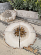 Coasters #69- Agate Epoxy set of 4 - SOLD