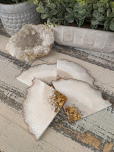 Coasters #69- Agate Epoxy set of 4 - SOLD