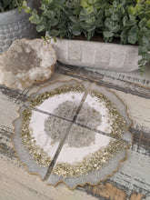 Coasters #67- Agate Epoxy set of 4 - SOLD