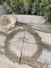 Coasters #68- Agate Epoxy set of 4 - SOLD