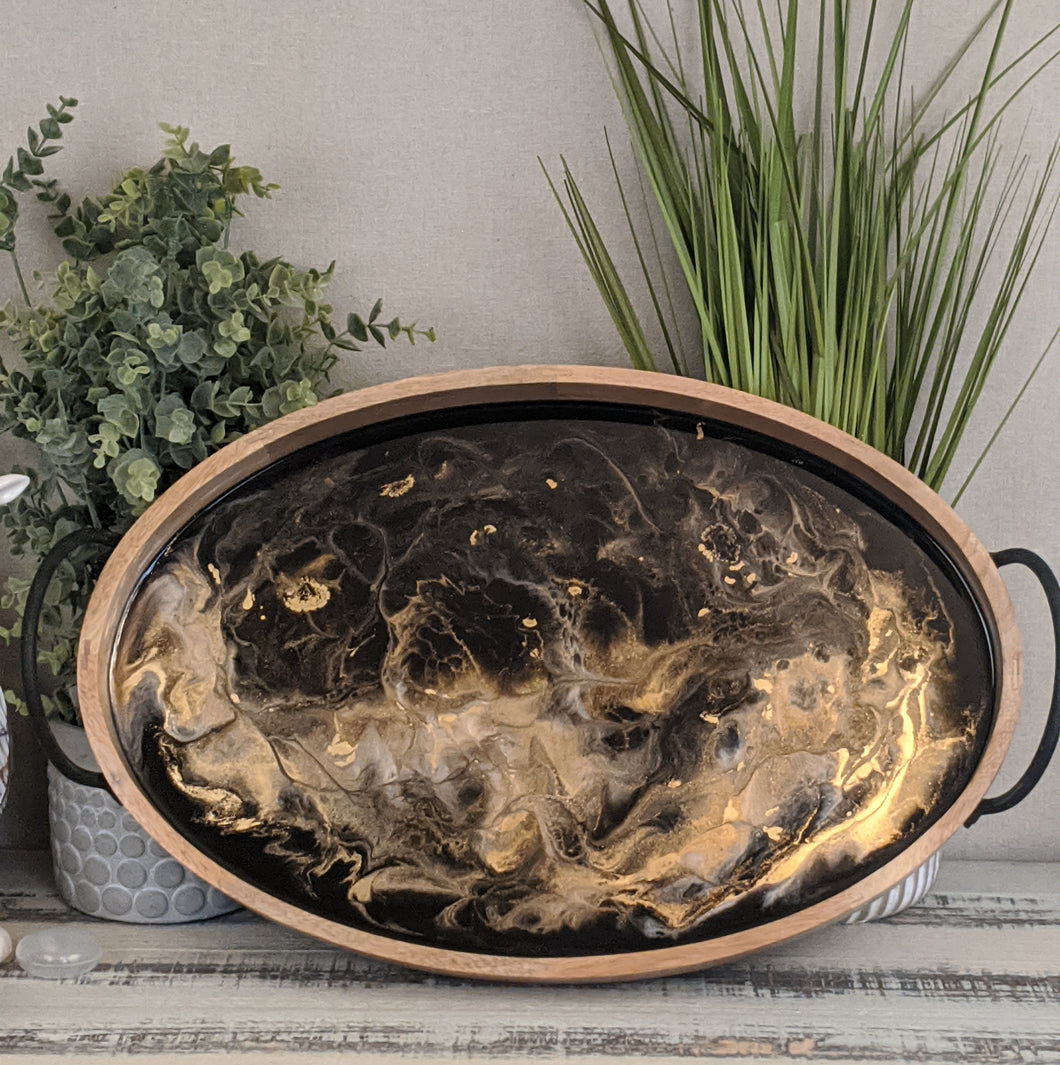 Wood Oval Tray #11 - Sold