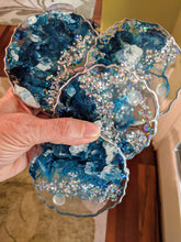 Coasters #61- Agate Epoxy set of 4 - Sold