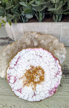 Coasters #60- Agate Epoxy set of 4 - Sold