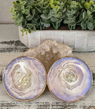 Coasters #59- Round Epoxy with feet - set of 2 - Sold