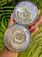 Coasters #59- Round Epoxy with feet - set of 2 - Sold