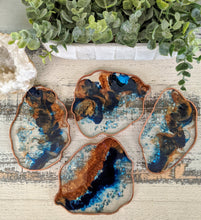 Coasters #58 - Agate Epoxy set of 4