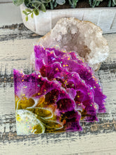 Coasters #57 - Triangle agate Epoxy set of 4 - SOLD