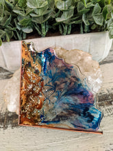 Coasters #55 - Triangle agate Epoxy set of 4 - SOLD