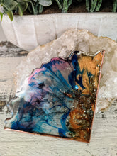 Coasters #55 - Triangle agate Epoxy set of 4 - SOLD