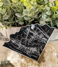 Coasters #54 - Triangle agate Epoxy set of 4