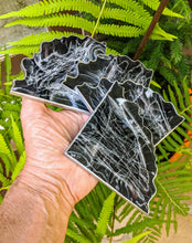 Coasters #54 - Triangle agate Epoxy set of 4