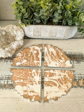 Coasters #53 - Triangle agate Epoxy set of 4
