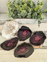 Coasters #47- Agate Epoxy set of 4 - SOLD