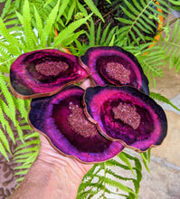 Coasters #47- Agate Epoxy set of 4 - SOLD