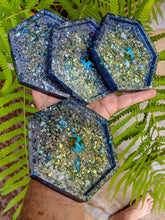 Coasters #16 - Octagon Epoxy set of 4 - Sold