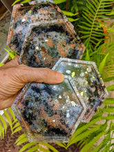 Coasters #6 - Octagon Epoxy set of 4