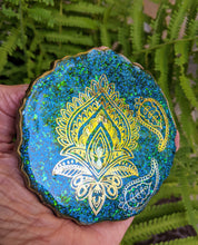 Coasters #52- Agate Epoxy set of 4 - SOLD