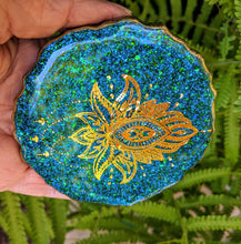 Coasters #52- Agate Epoxy set of 4 - SOLD