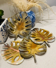 Coasters #110- Monstera Leaf Epoxy set of 4 - SOLD