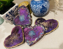 Coasters #107- Epoxy set of 4 - SOLD