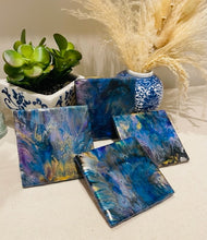 Coasters #105- Epoxy set of 4 - SOLD