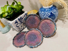 Coasters #101- Agate Epoxy set of 4
