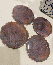 Coasters #101- Agate Epoxy set of 4