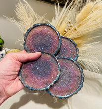 Coasters #101- Agate Epoxy set of 4