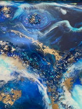 close-up of glass and gold detail