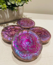Coasters #116- Epoxy set of 4