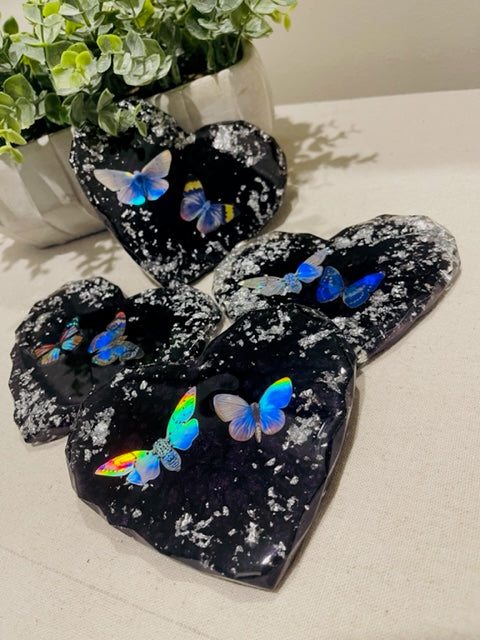 Coasters #117- Epoxy set of 4