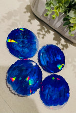 Coasters #120- Rainbow Prism Epoxy set of 4