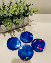 Coasters #120- Rainbow Prism Epoxy set of 4