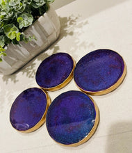 Coasters #103- Glittery Epoxy set of 4
