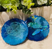 Coasters #122- Epoxy set of 2 - SOLD