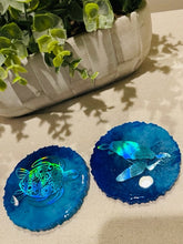 Coasters #122- Epoxy set of 2 - SOLD