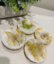 Coasters #123- Epoxy set of 4