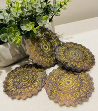 Coasters Flower #124- Crystal Epoxy set of 4
