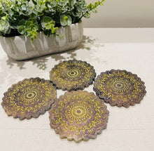 Coasters Flower #124- Crystal Epoxy set of 4
