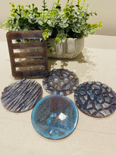 Coasters Set #125 - Epoxy set of 4 w/holder
