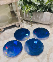 Coasters #127- Rainbow Prism Epoxy set of 4