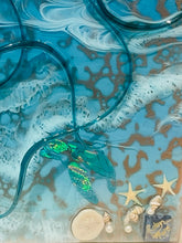 close-up of shimmery turtle  and shell details