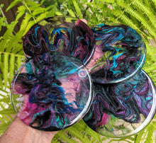 Coasters #95- Round Epoxy set of 4