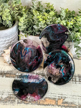 Coasters #95- Round Epoxy set of 4