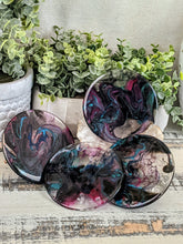 Coasters #95- Round Epoxy set of 4