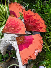 Coasters #63- Agate Epoxy set of 4