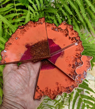 Coasters #63- Agate Epoxy set of 4