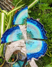 Coasters #65- Agate Epoxy set of 4